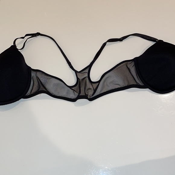 💖Bundle It!💖 Vassarette Black Bra with Front Closure and Sheer Back - Picture 2 of 3